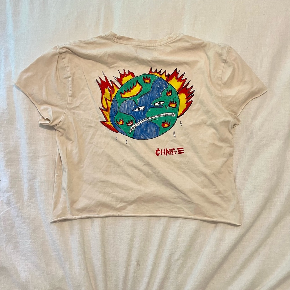 CHNGE global warming graphic tee